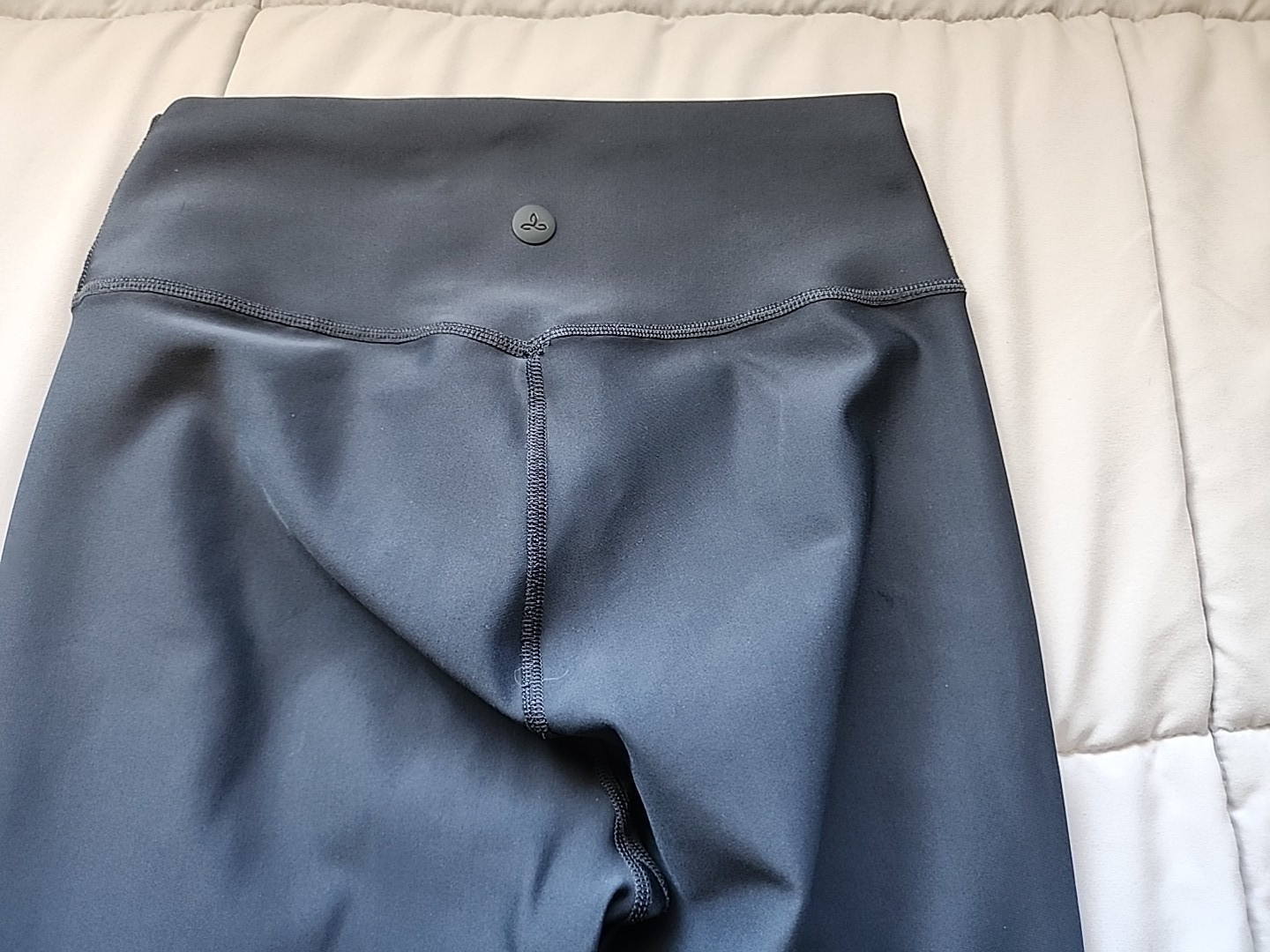 Prana Sculpt 7/8 Leggings Stormy Night Sz Medium High Compression High Rise EUC