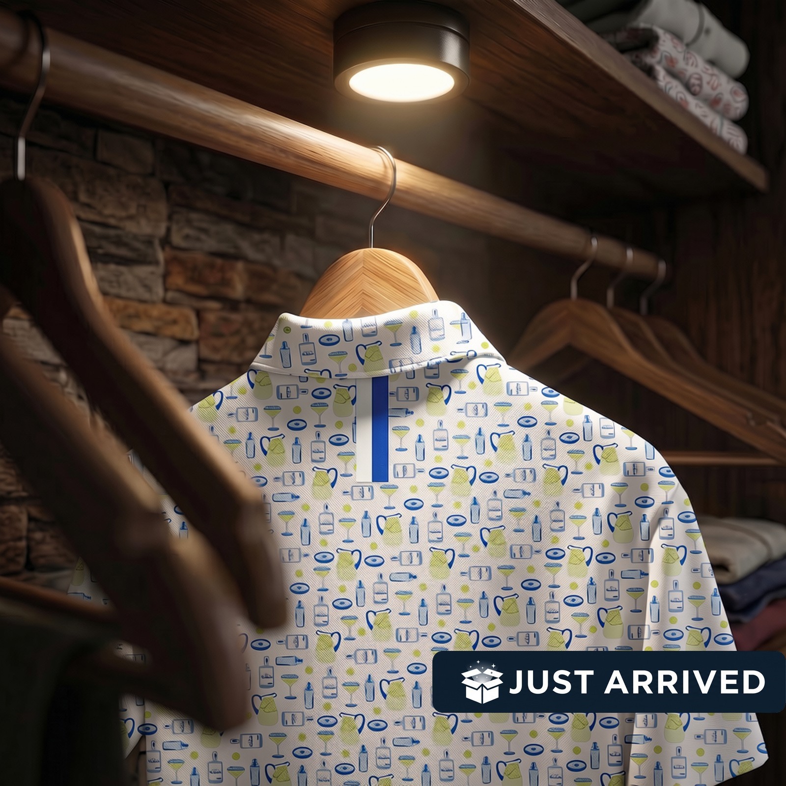 ⭐ Rhoback The Margarita Men Short Sleeve Performance Golf Polo⭐