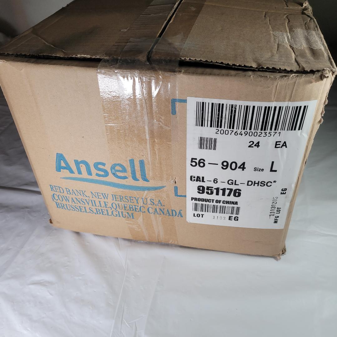 CPP Ansell 56-904 Large WASHABLE Chemical Splash Resistant PVC Apron Coat PPE