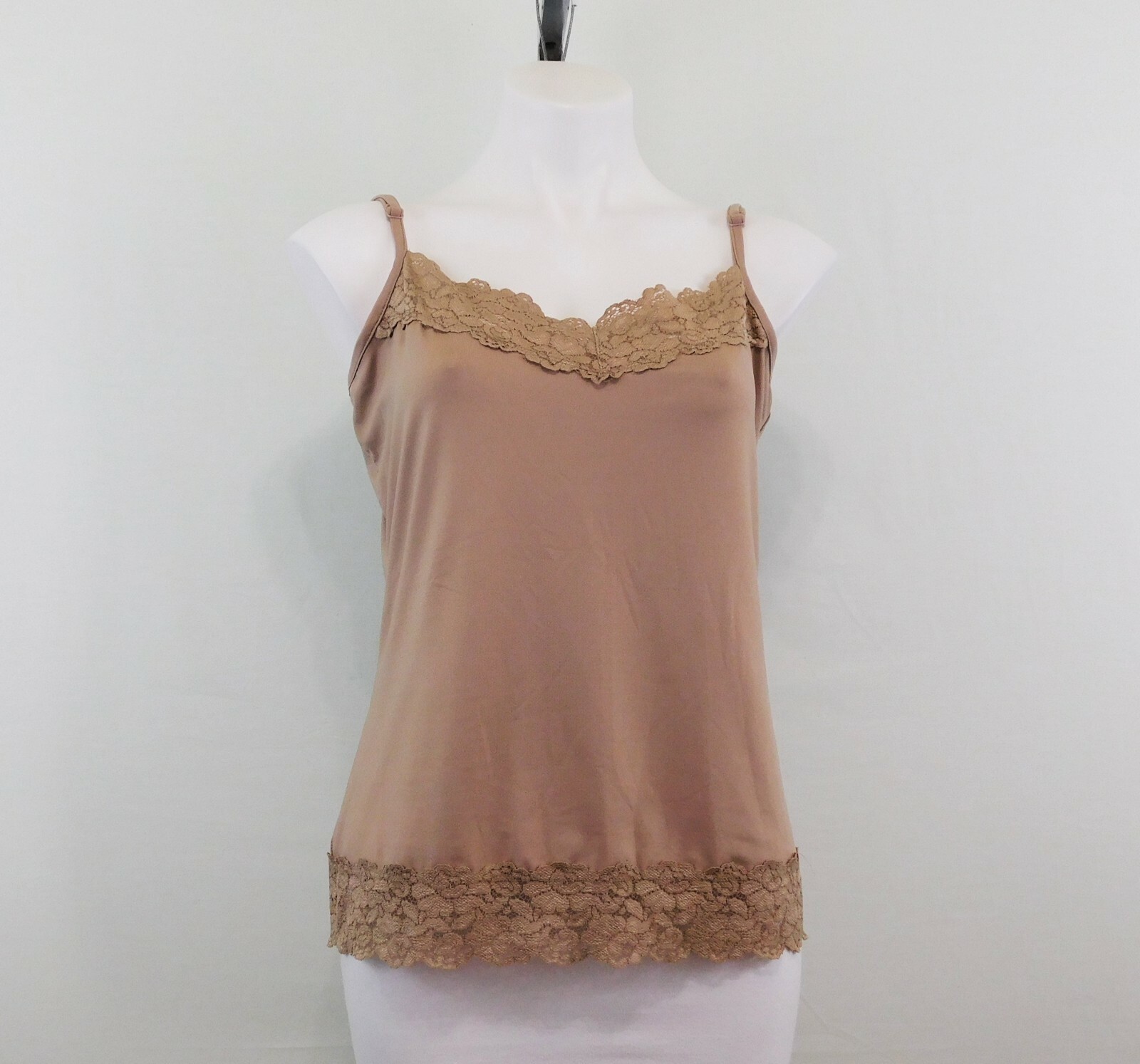 Cato Women Shirt, Size L, Light Brown, 92% Nylon, 8% Spandex