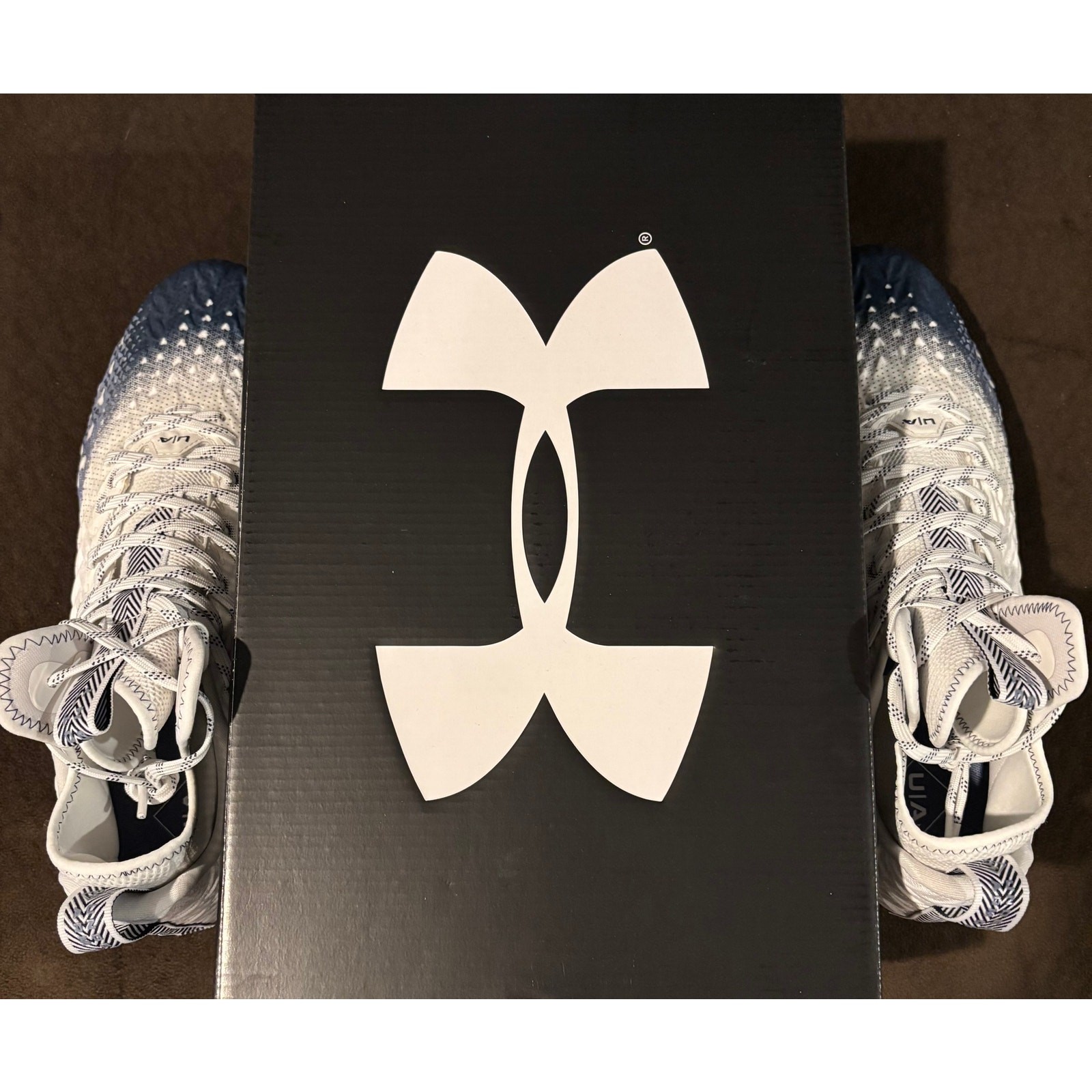 Under Armour UA Spotlight Clone 3.0 MC cleats – Mens size 13 Navy/White