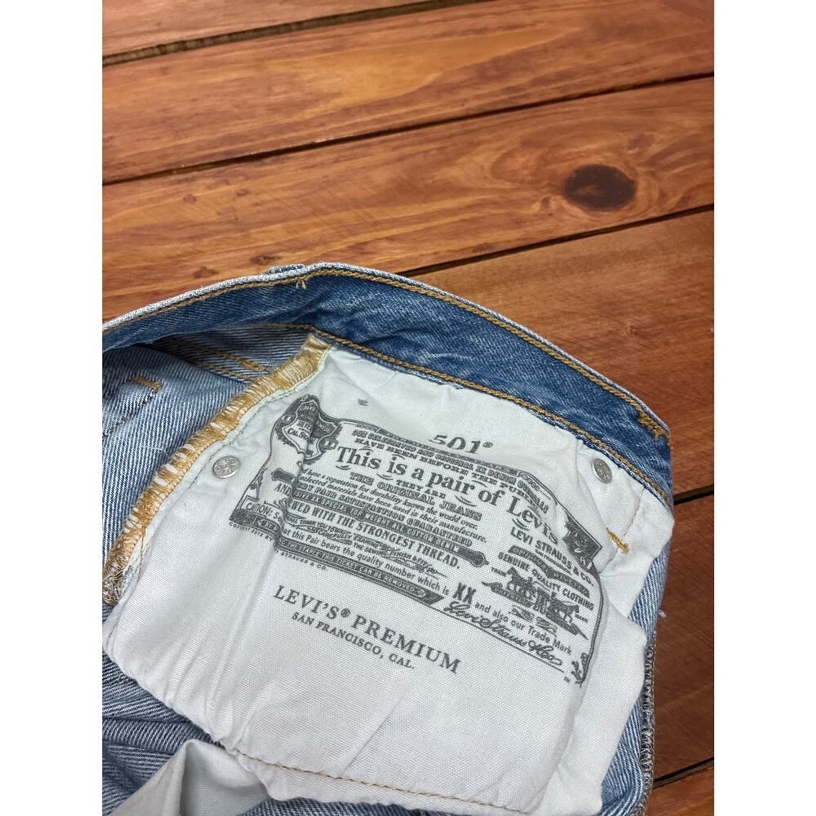 Levi’s Premium 501 Denim Cutoff Shorts – Women Size 27