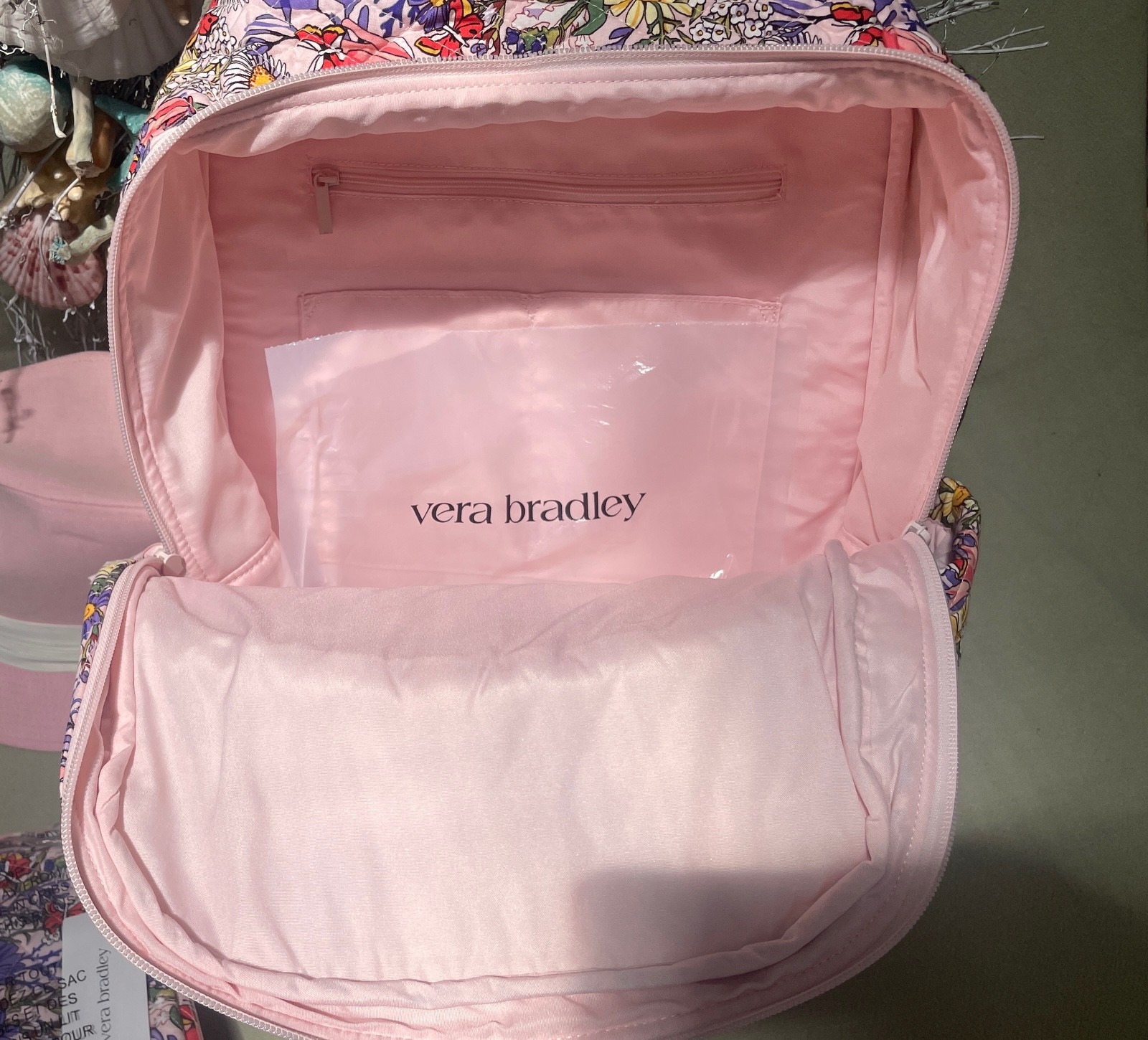 Vera Bradley Essential Large Backpack +Lunch Bunch Set COASTAL WILDFLOWERS NWT