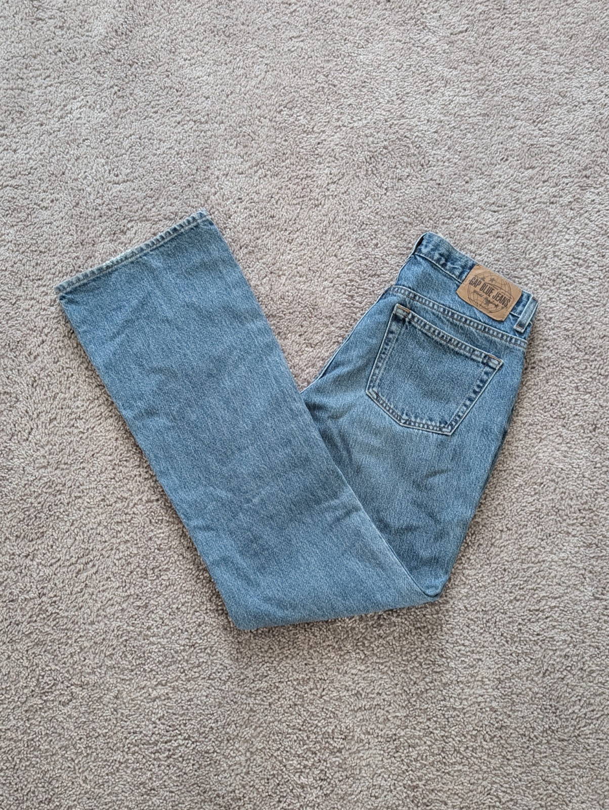Vintage Gap Factory Jeans Women’s 30×31 Flare High Rise Rigid Denim 90s Y2K