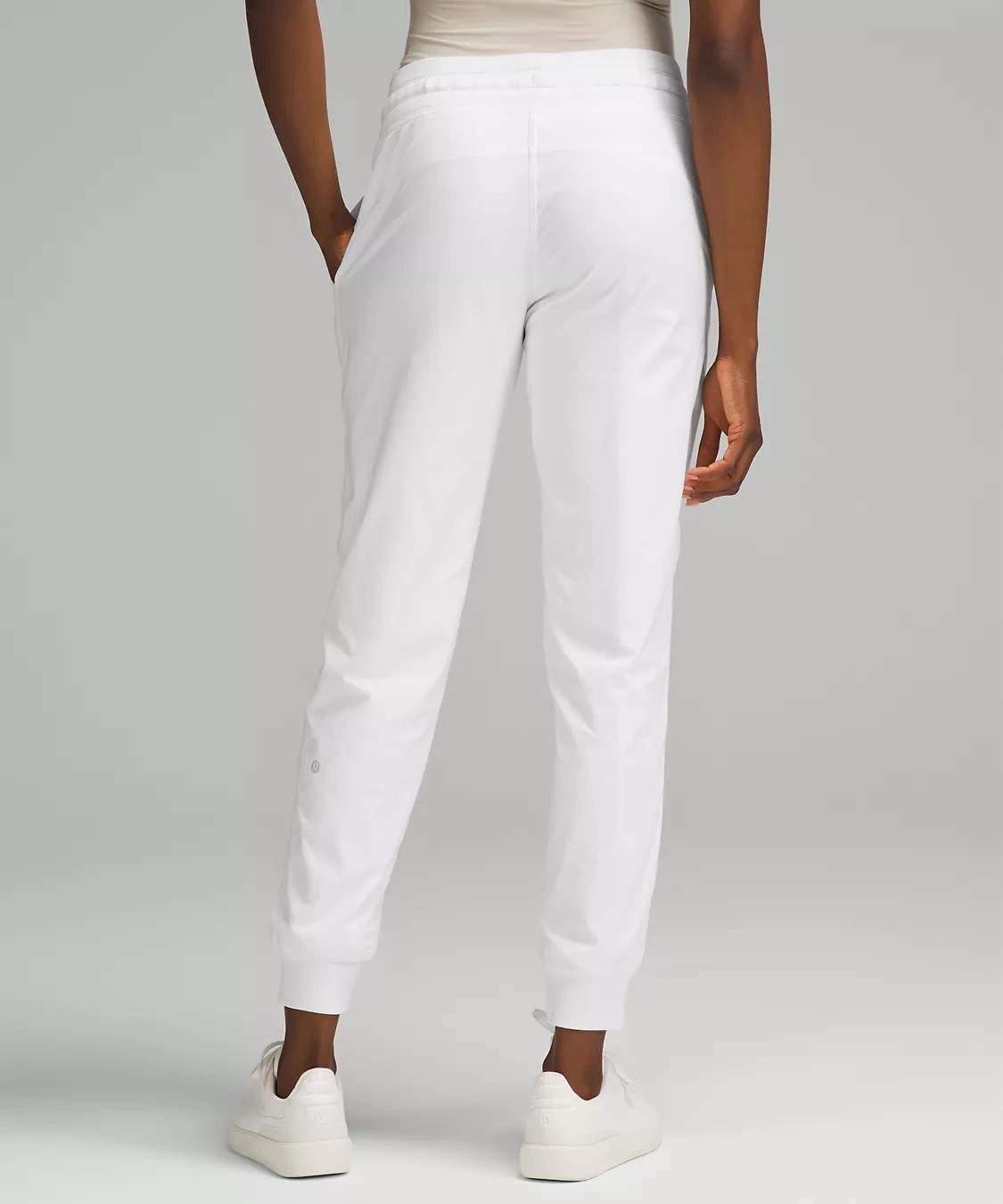 Lululemon Dance Studio Mid Rise Jogger Full Length Pants Travel White Womens 12