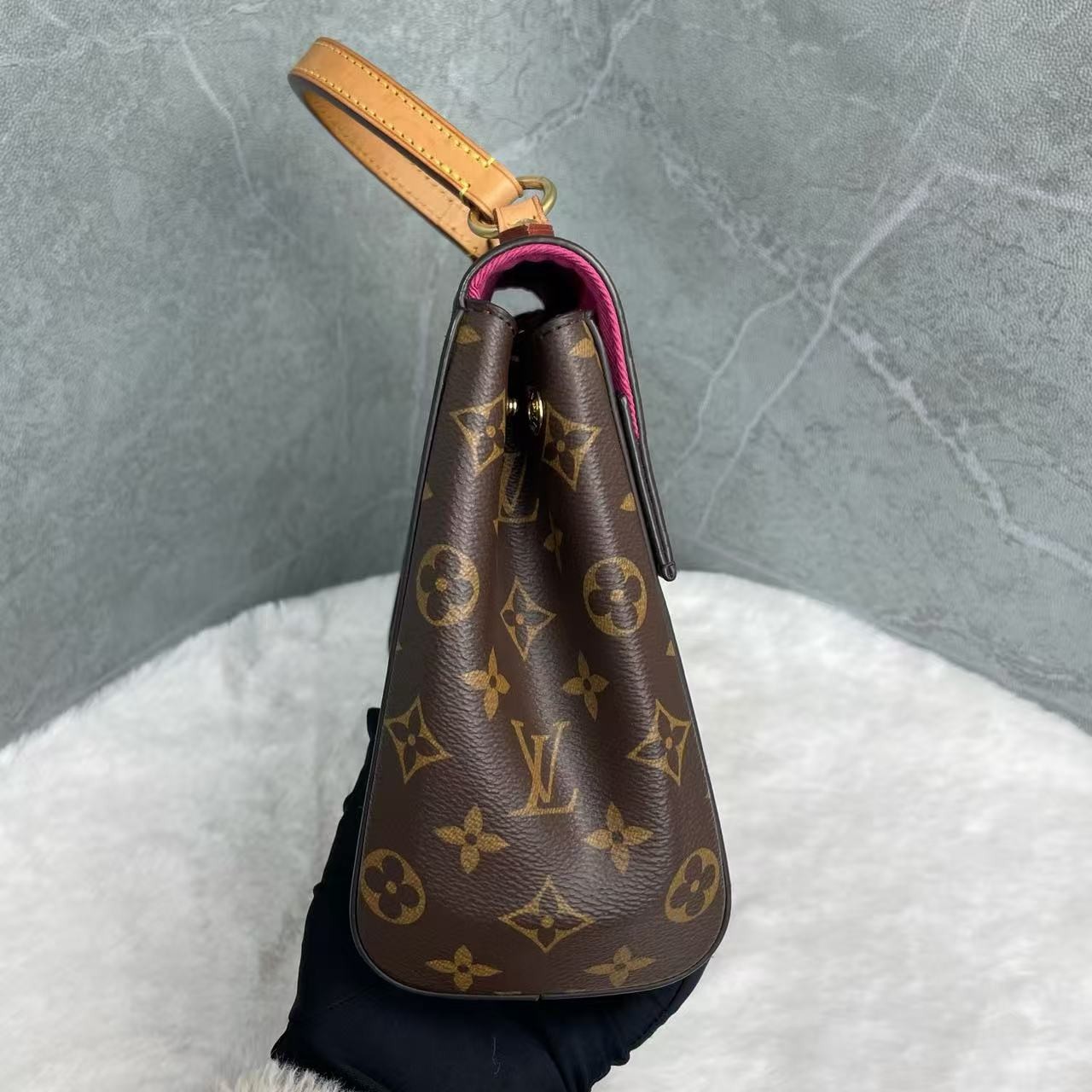 Louis Vuitton Cluny Top Handle Bag Monogram Canvas BB