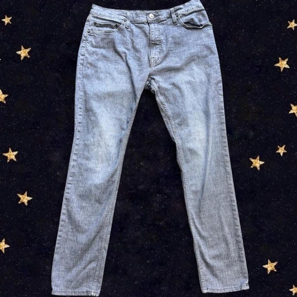 Goodfellow & Co Slim Fit Denim Jeans Light Gray 36×32 Fair Trade Certified