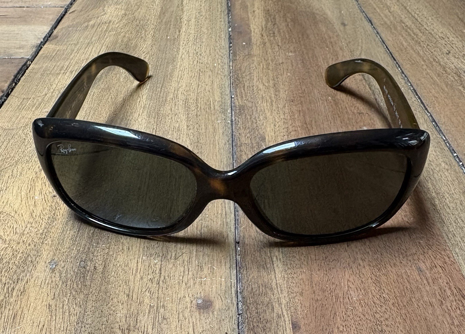 Ray-Ban Jackie Ohh RB4101 Rectangle Tortoise Brown Gray Gradient 100% UV 135mm