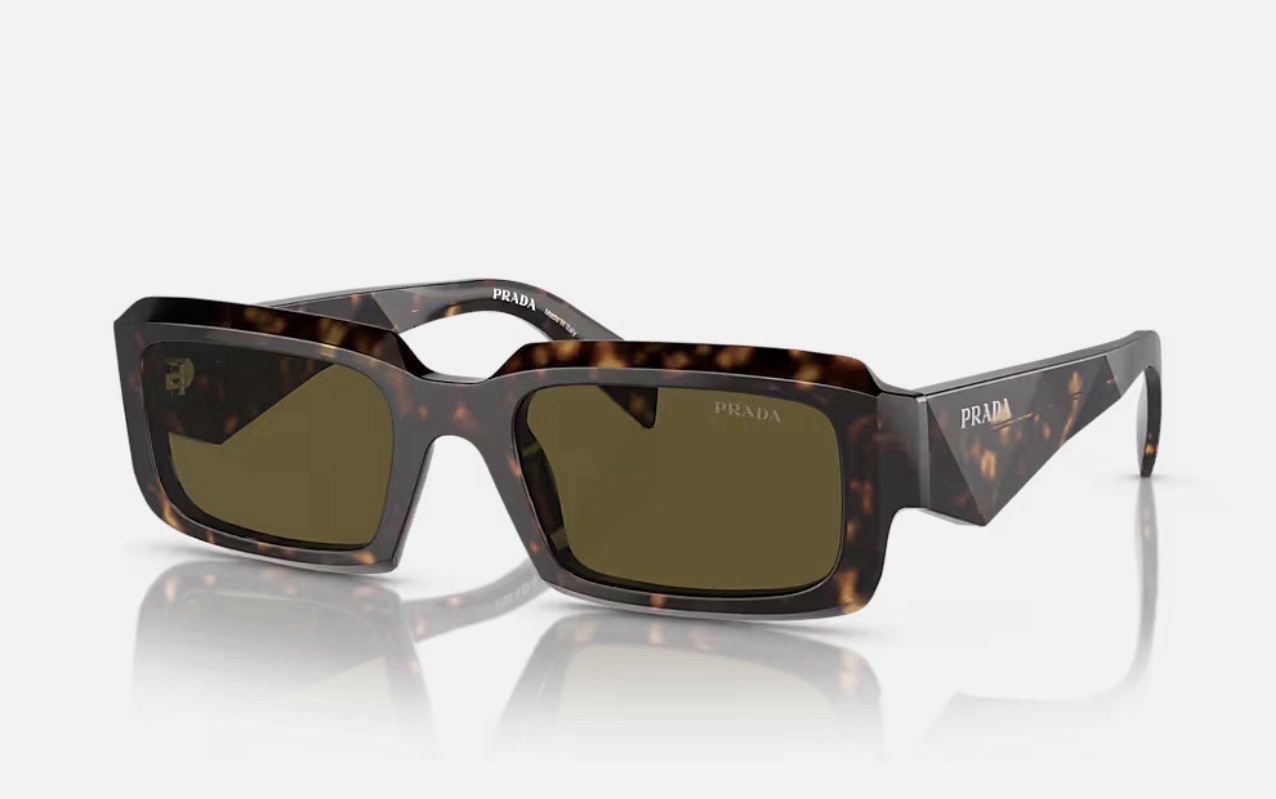 Prada Tortoise Rectangle Sunglasses