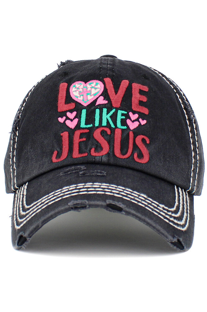 KBETHOS ScarvesMe Women’s Love Like Jesus Vintage Embroidered Baseball Cap Hat