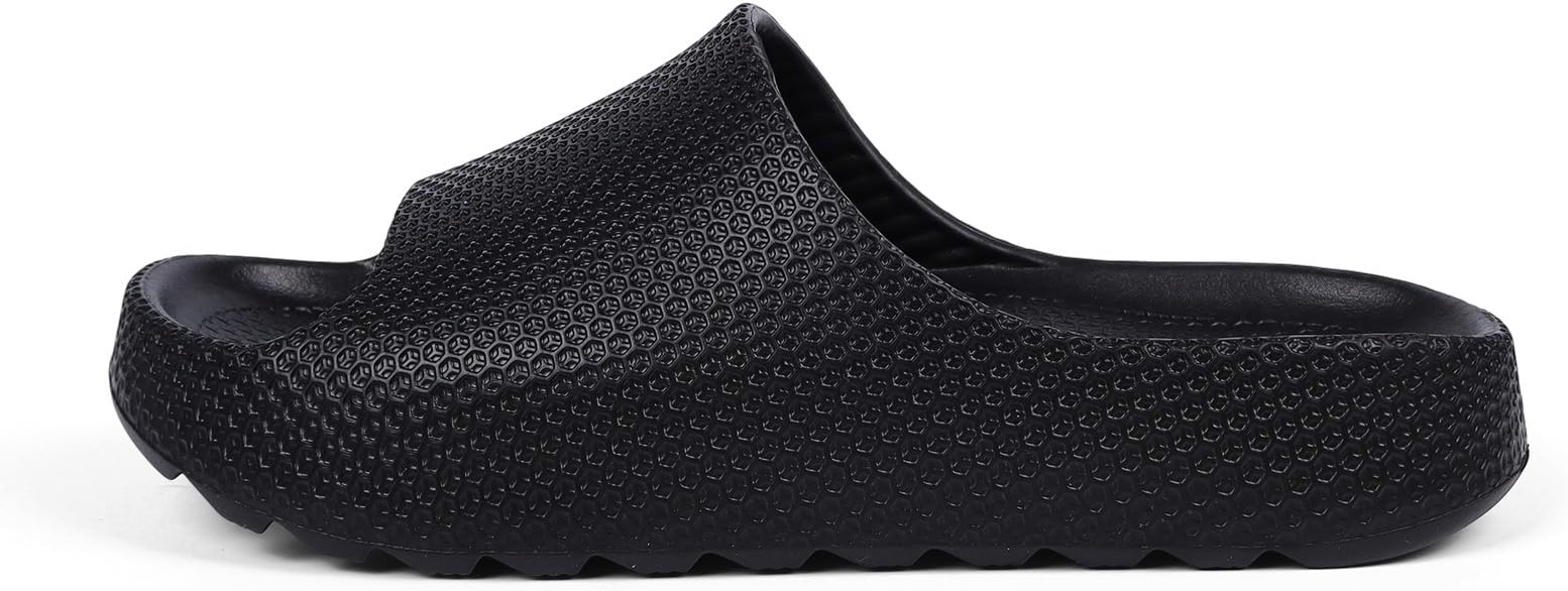 Unisex Ultra-Soft Cloud Cushion Platform Slides Thick Sole Non-Slip EVA slippes