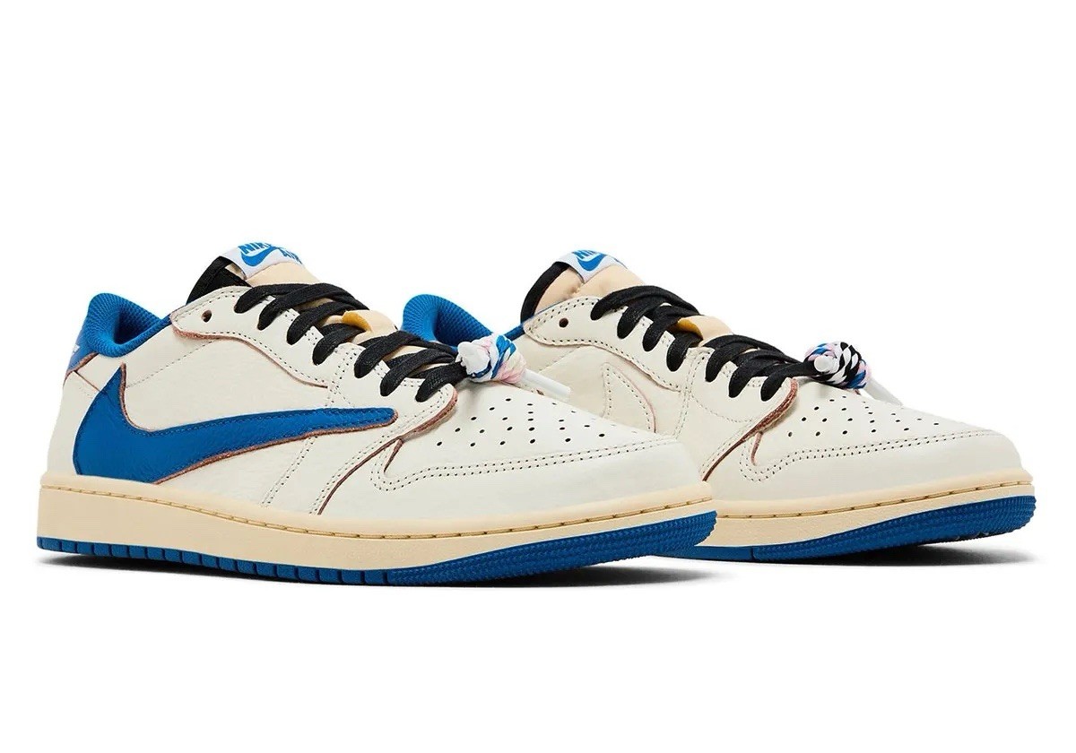 NIKE AIR JORDAN RETRO 1 LOW OG SP Fragment X Travis Scott Sail DM7866-104 Sz 13