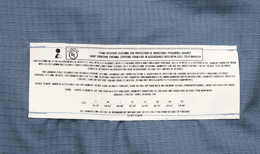 SBS1006 – MCR Safety – Summit Breeze® Flame Resistant (FR) Shirt – XL Blue
