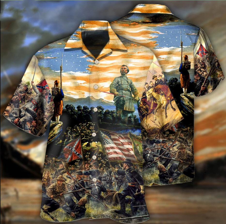 Civil war Hawaiian shirt 3D Hot Outfit Hawaiian Shirt Mother Day Gift S 5XL_lis_