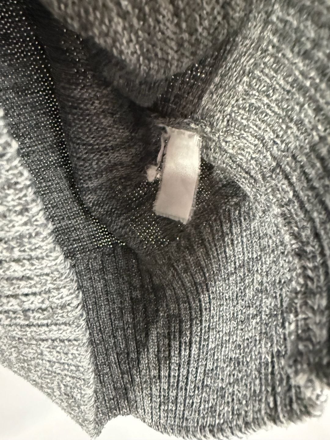 Mitchel & Mitchel Classic Man Gray Marled Shawl Collar Pullover Sweater