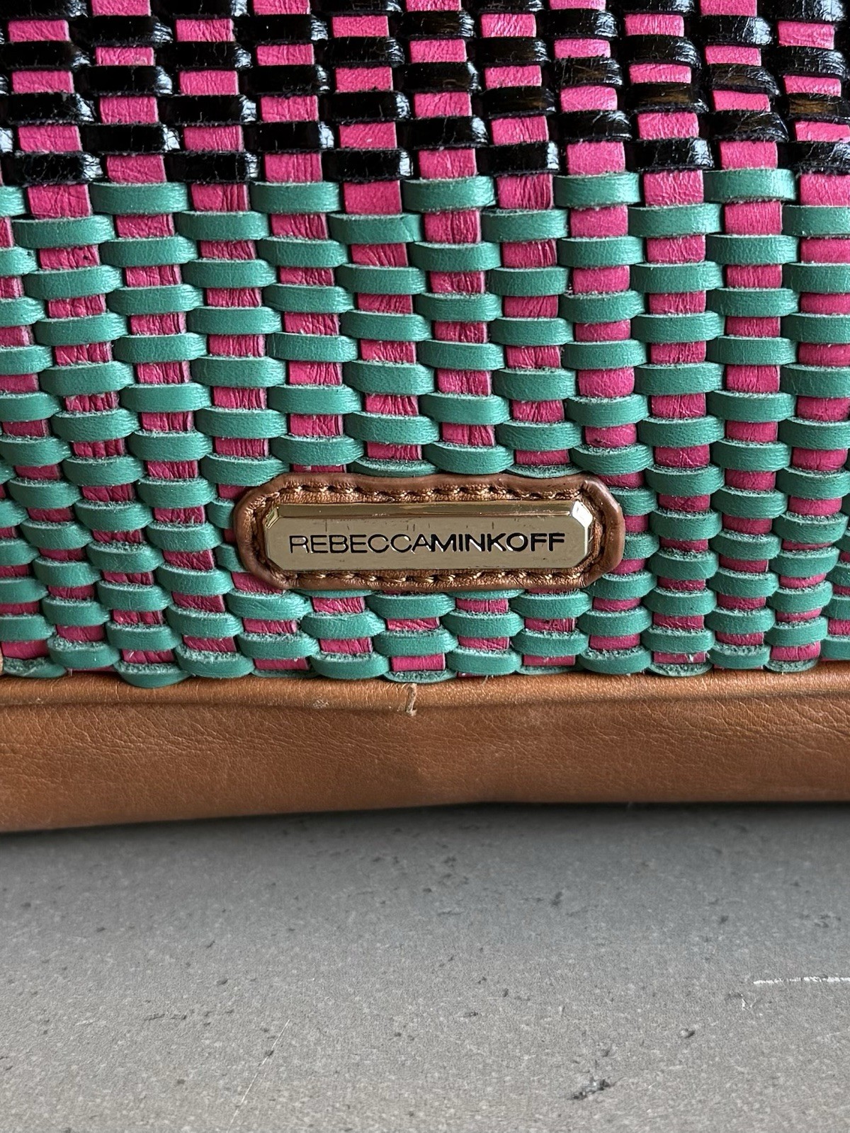 Rebecca Minkoff Multi-Weave M.A.B. Mini Bombe Shoulder/Hand Bag MAB H339I84C