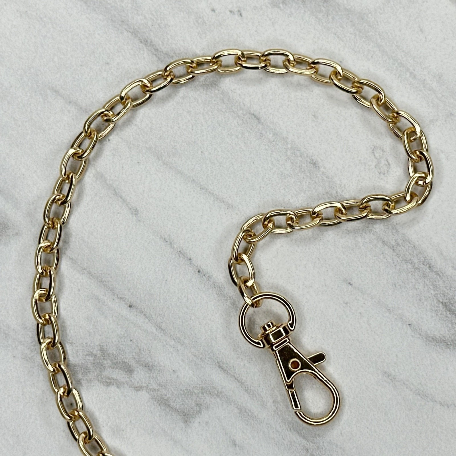 Gold Tone Chain Link Purse Handbag Replacement Strap 46″ – Crossbody Y2K