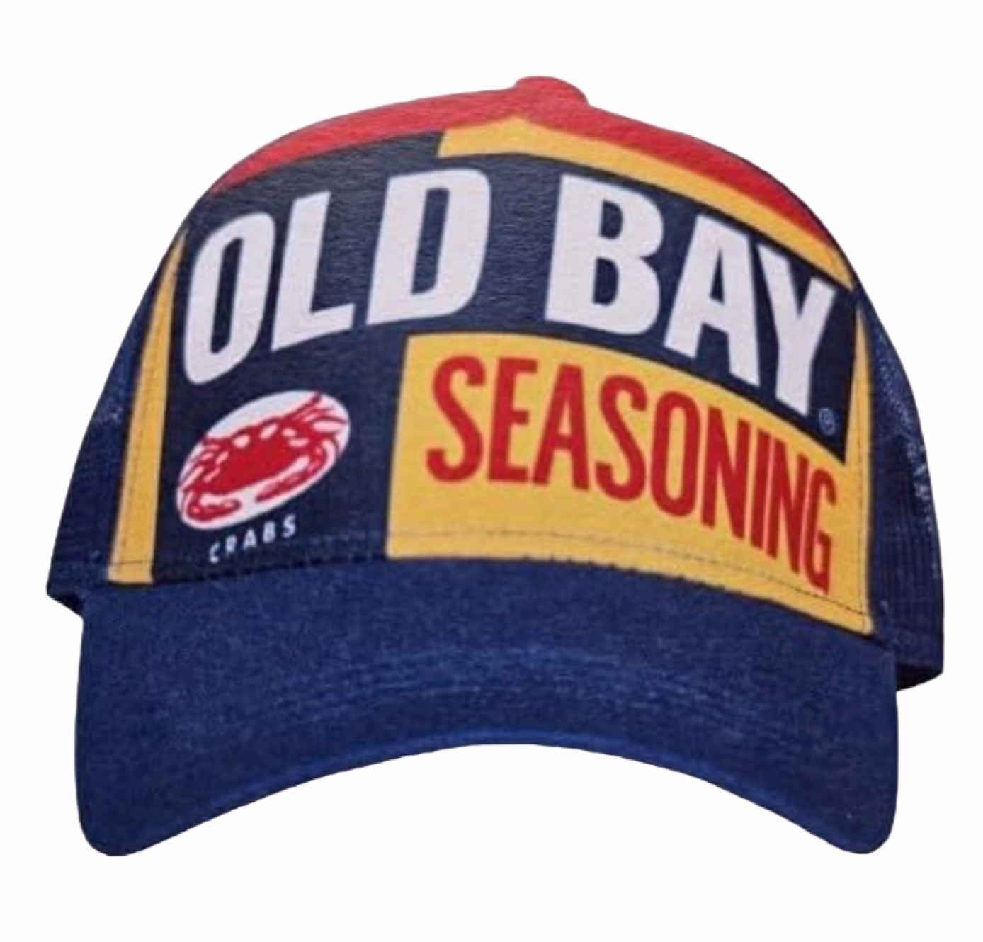 Old Bay Can Logo Mesh Cap Hat NEW Fast Free Ship