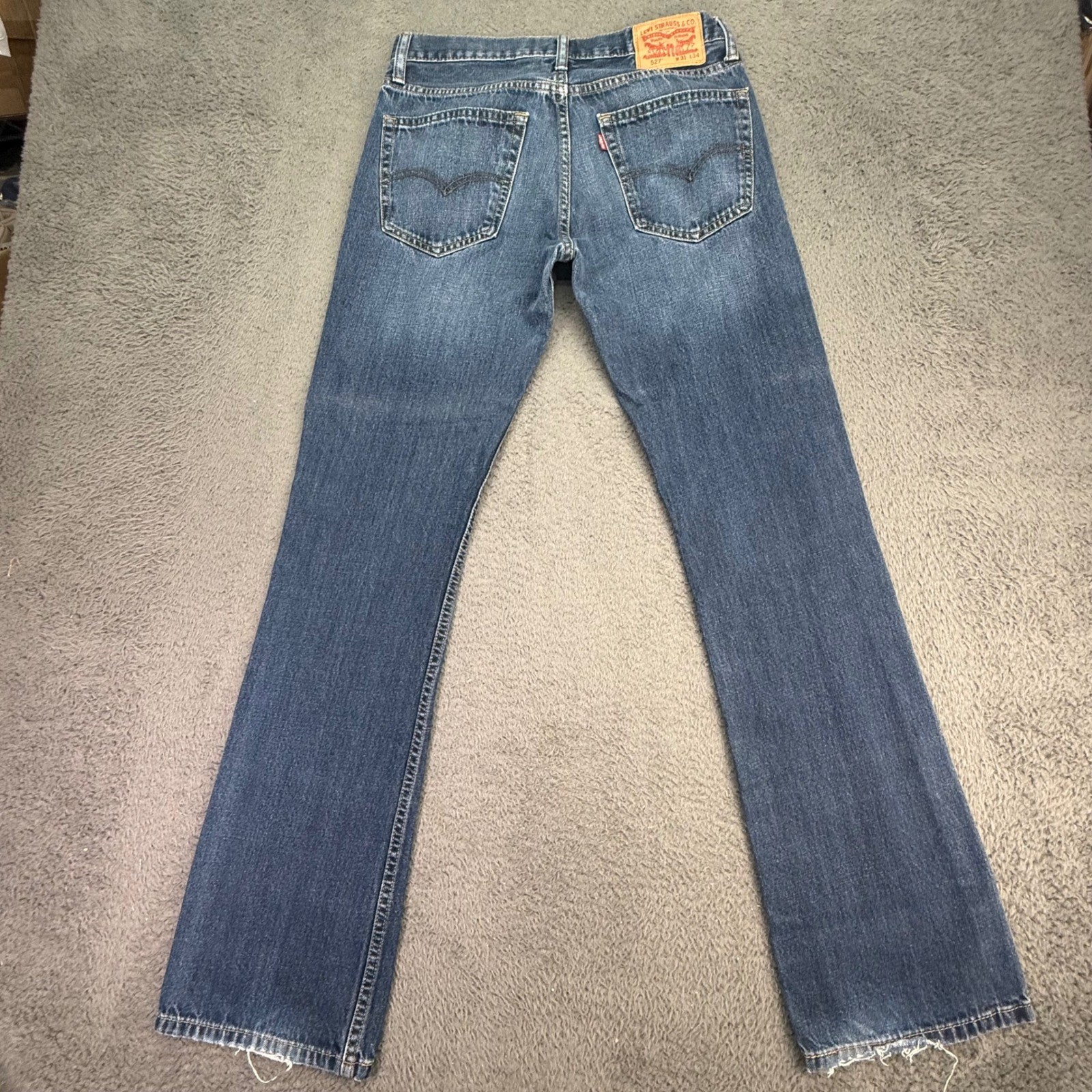 Levi’s 527 Slim Bootcut Jeans Mens 31×34 Blue Denim Medium Wash 100% Cotton