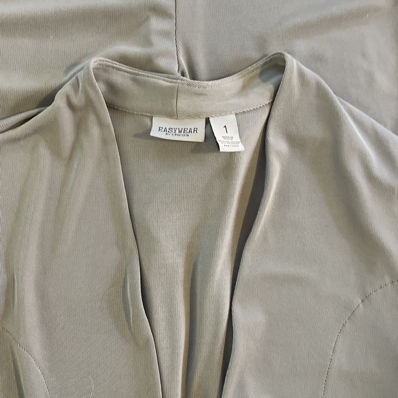 Lounge Set Womens Athleisure Minimalist Quiet Luxury SZ 1 Short Chicos Khaki M 8