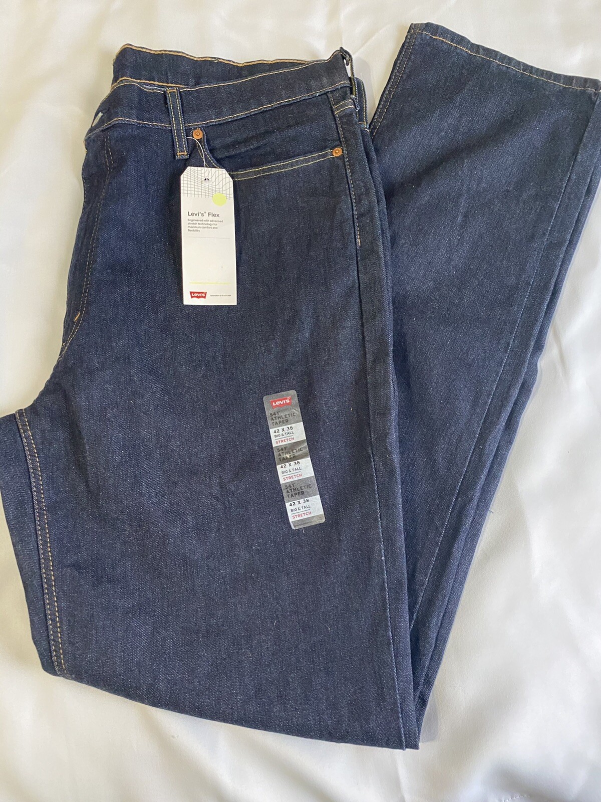 Levi’s Men’s Big and Tall 541 Athletic Taper Jean Cleaner – Stretch 42W x 38L
