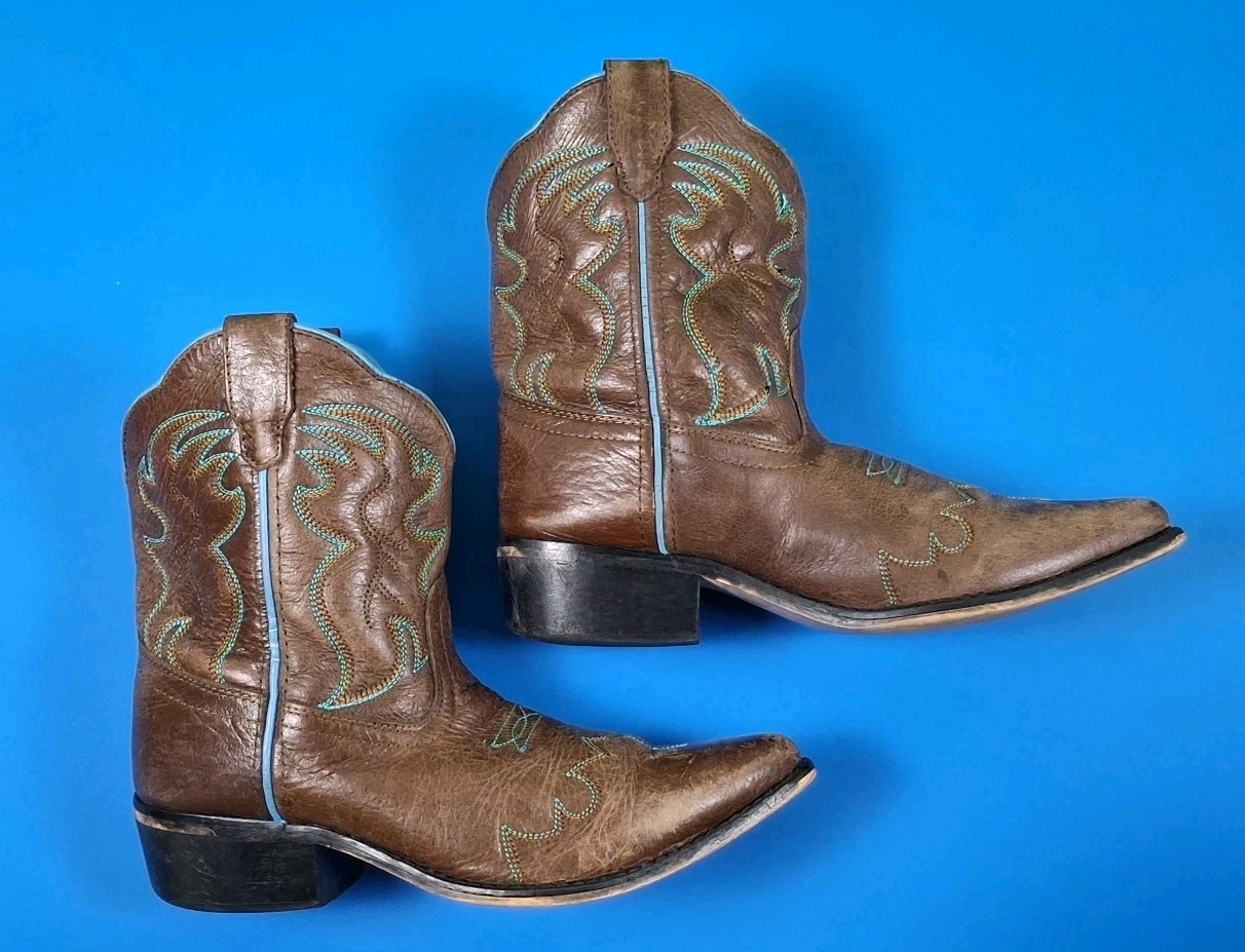 Smokey Mountain Girls “JUNIPER” #3631 Y Dark BROWN Western Cowboy Boots Size 5D