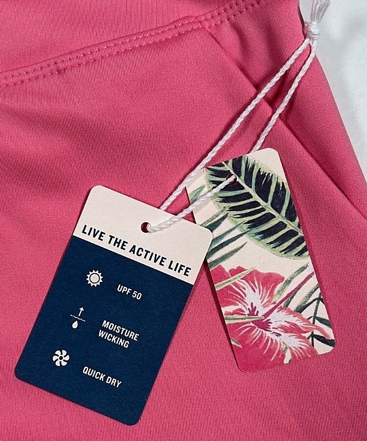 New Tommy Bahama Golf Tennis Skort Skirt L XL Blush Pink Solid Side Pockets O1