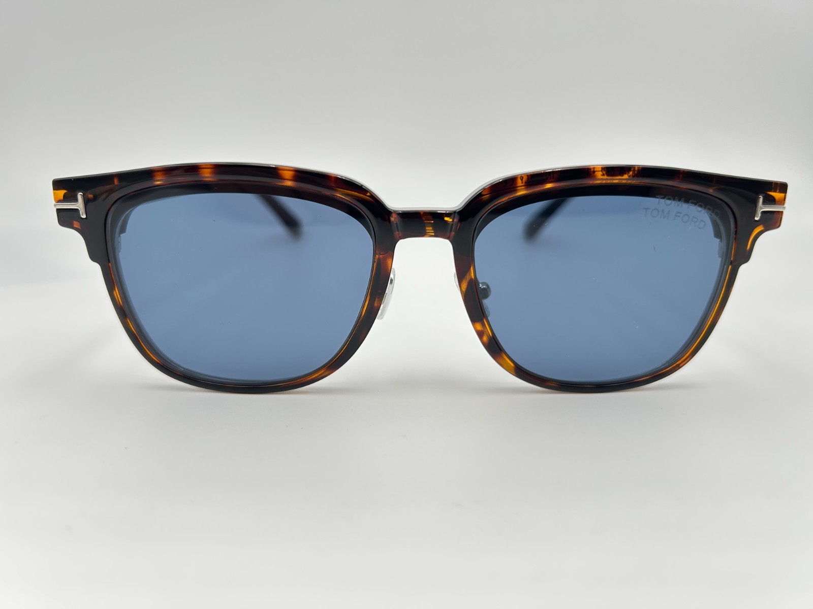 Tom Ford Sunglasses TF5683-B 052 Havana Gold Gray 54 18 145 Clip on Blue light