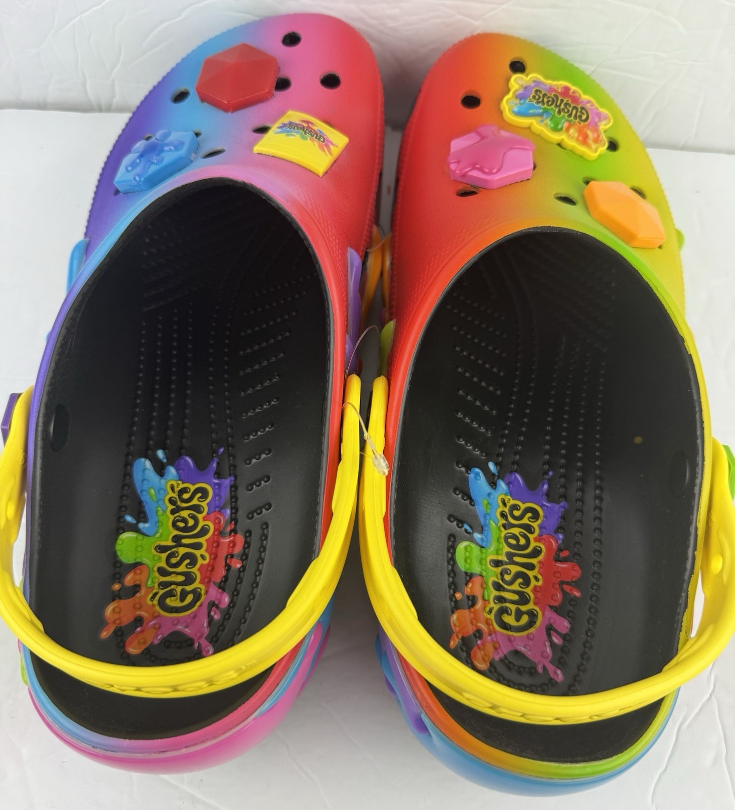 Gushers Limited Edition Candy Style Crocs Classic Clogs-211487-90H- Men’s 10