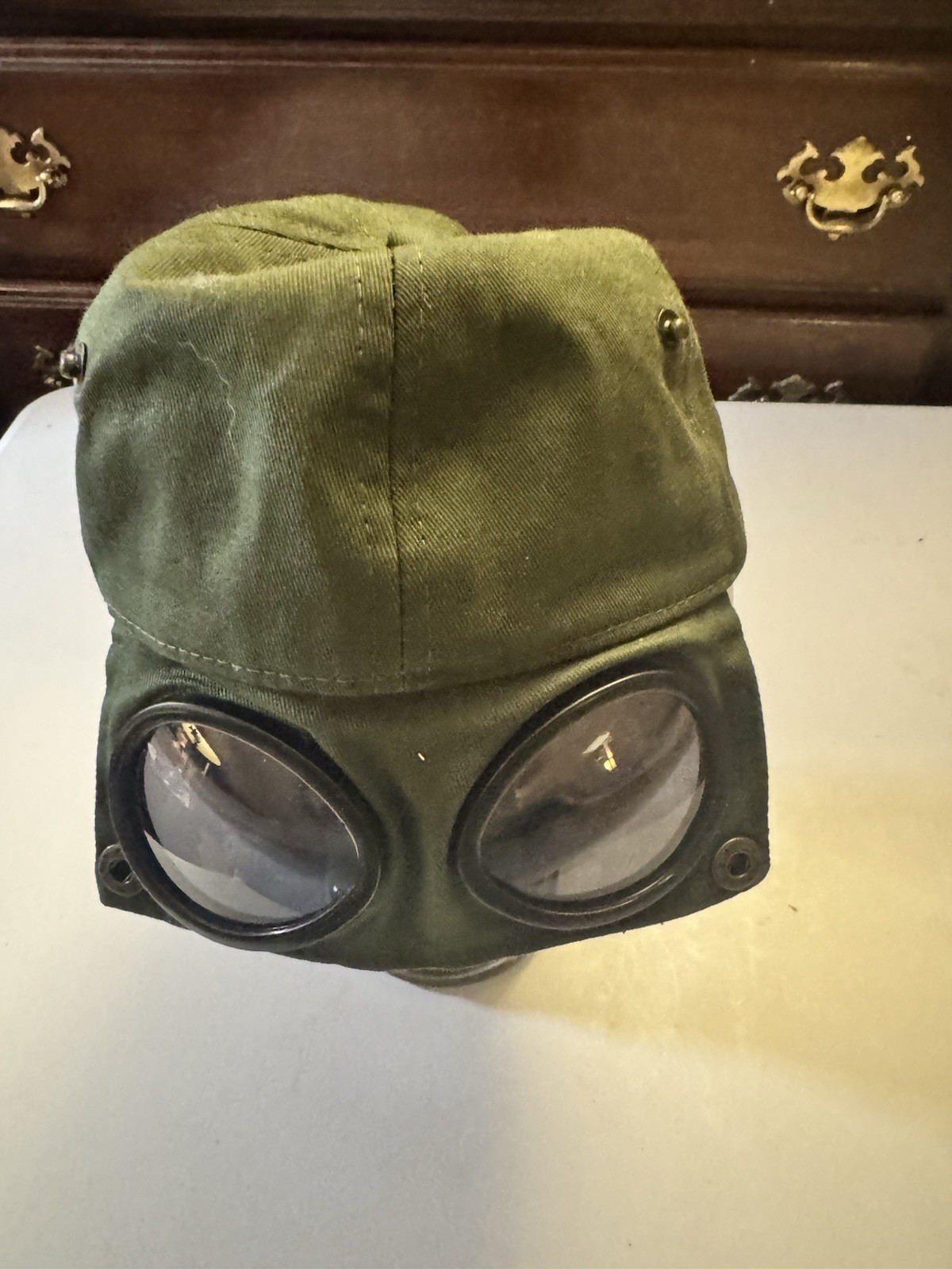 NEW Hand Made TMark Welder’s Hat LG Dark Lenses Six (6) Panels Ventilation Holes