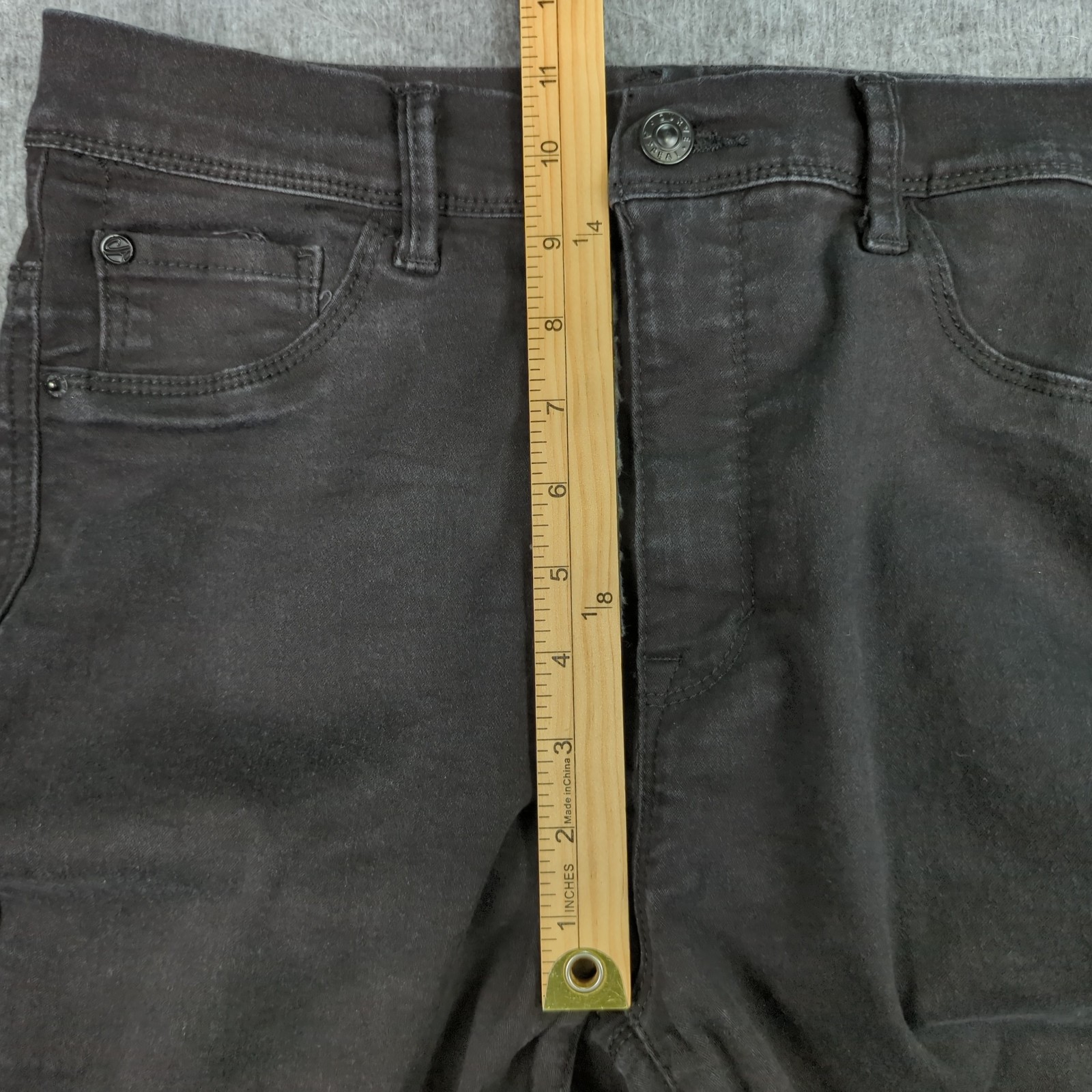 Curve Appeal Jeans Womens 30 Black High Rise Minimalist Jegging Stretch Casual