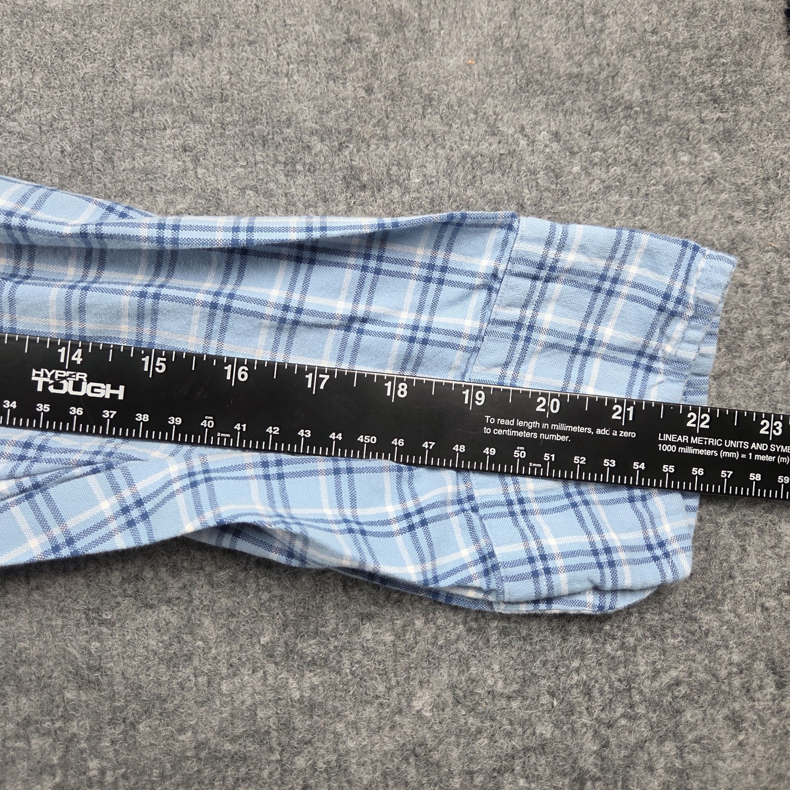 Cremieux Button Down Shirt 2XB Blue Plaid Cotton Long Sleeve