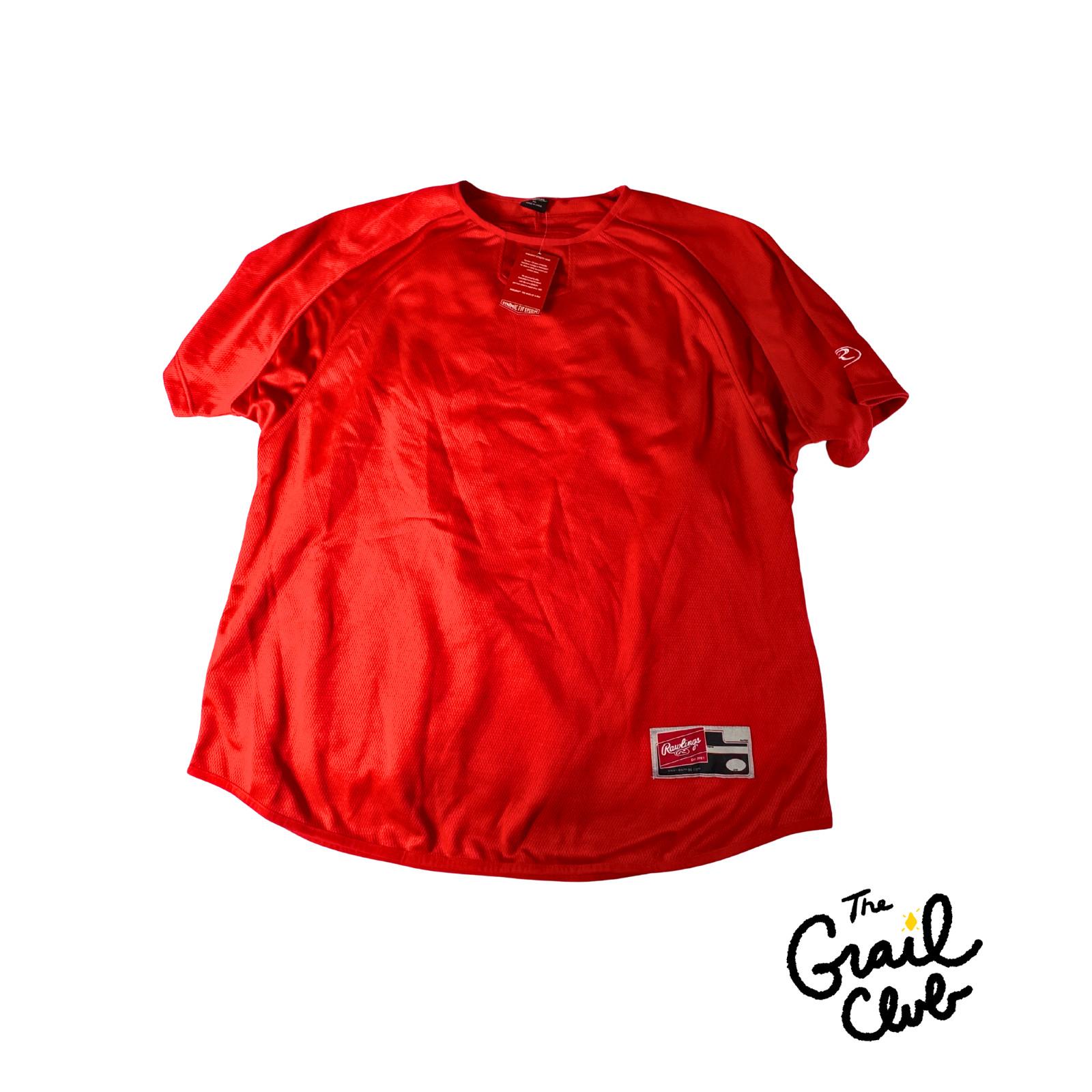 Rawlings Pullover Mens Red Crewneck Long Sleeve Athletic – Size XL – Free Ship