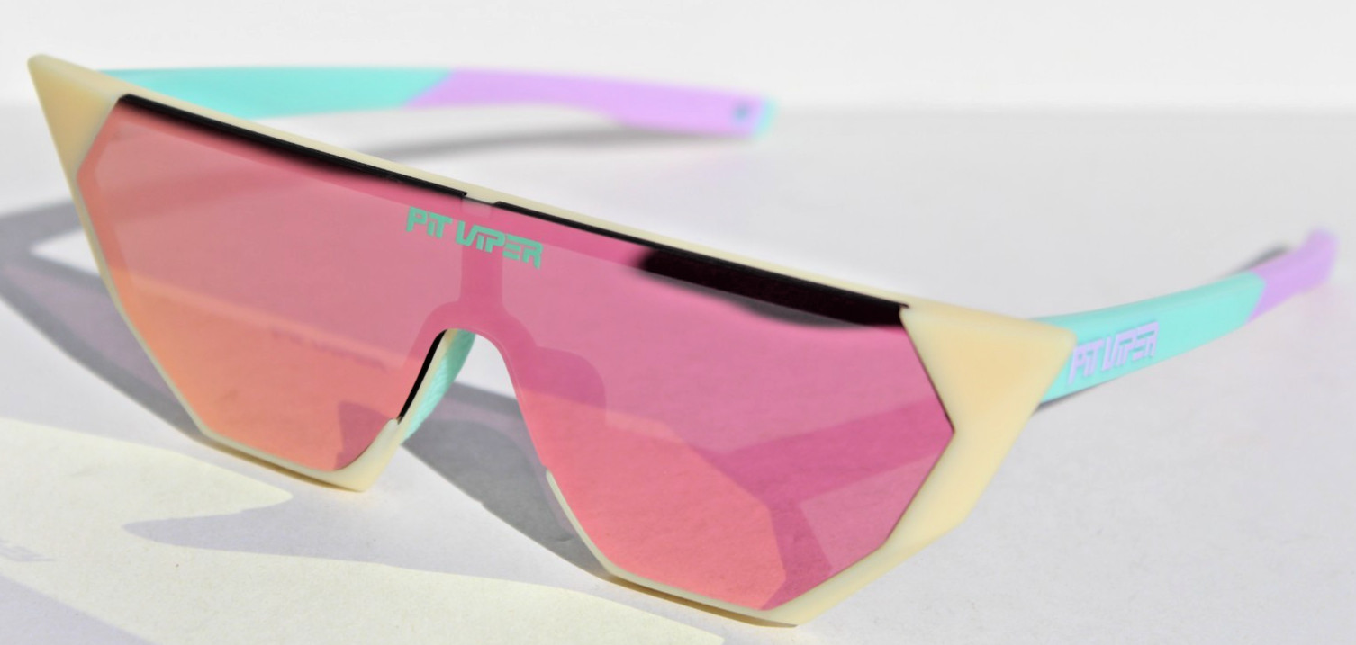 PIT VIPER The Passion Showroom Sunglasses Blue/White/Purple/Pink Revo NEW