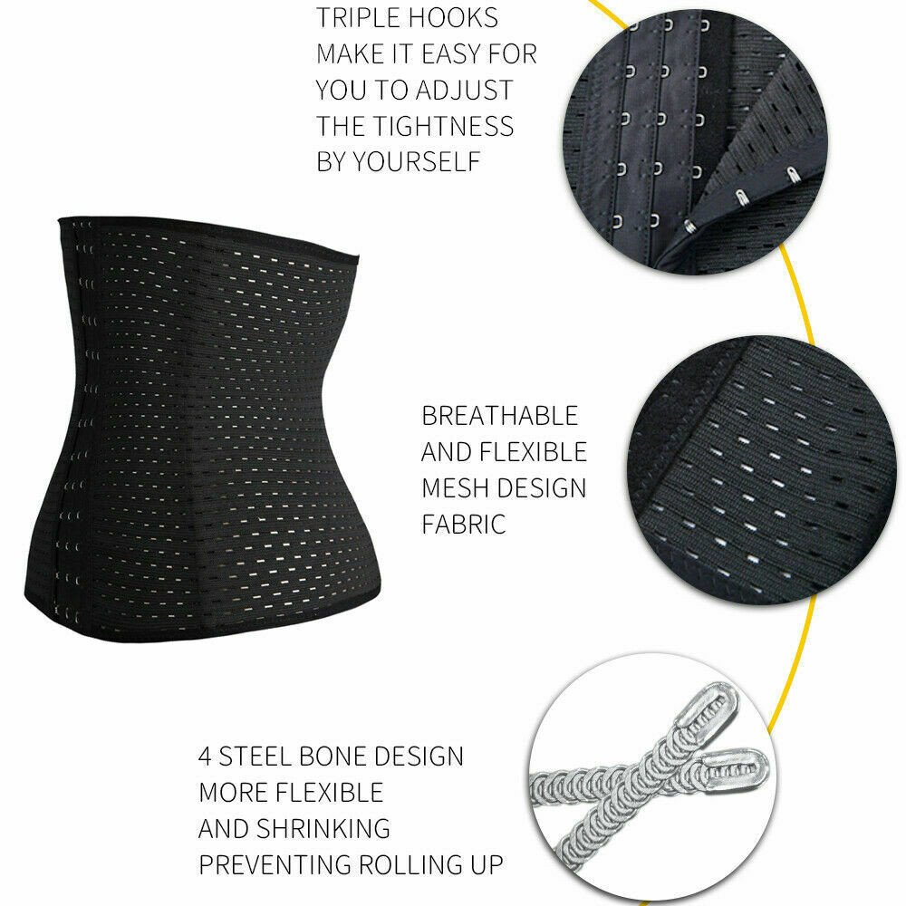 Corset Waist Trimmer Training Shaper Body Shapewear Underbust Cincher Tummy Belt