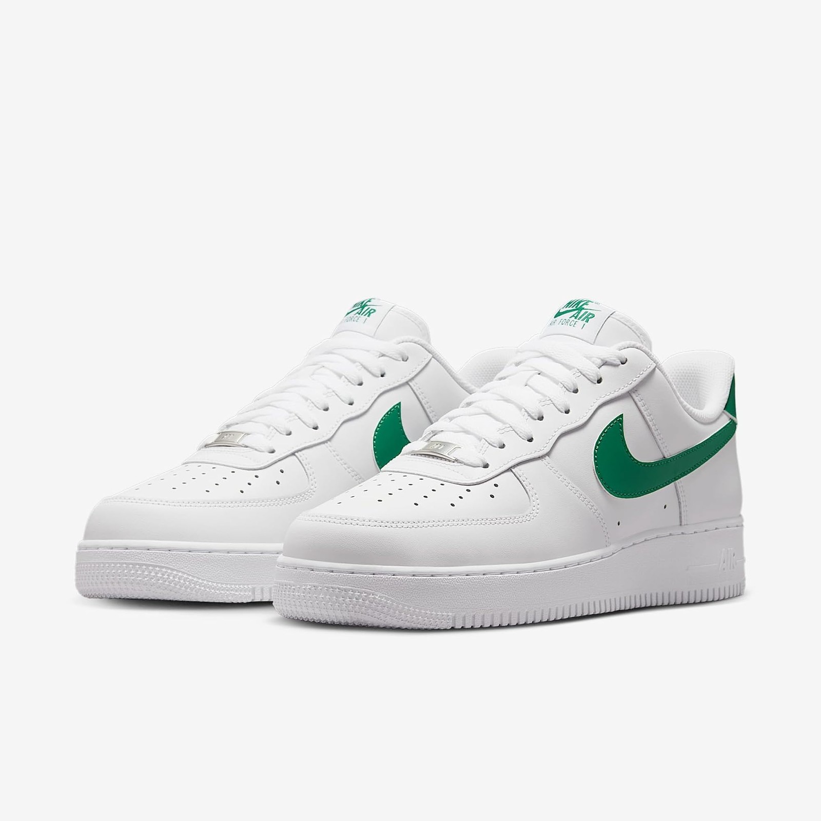 Nike Air Force 1 ’07 Men’s Shoes (White/Malachite) Size 10.5 – White/Malachite –