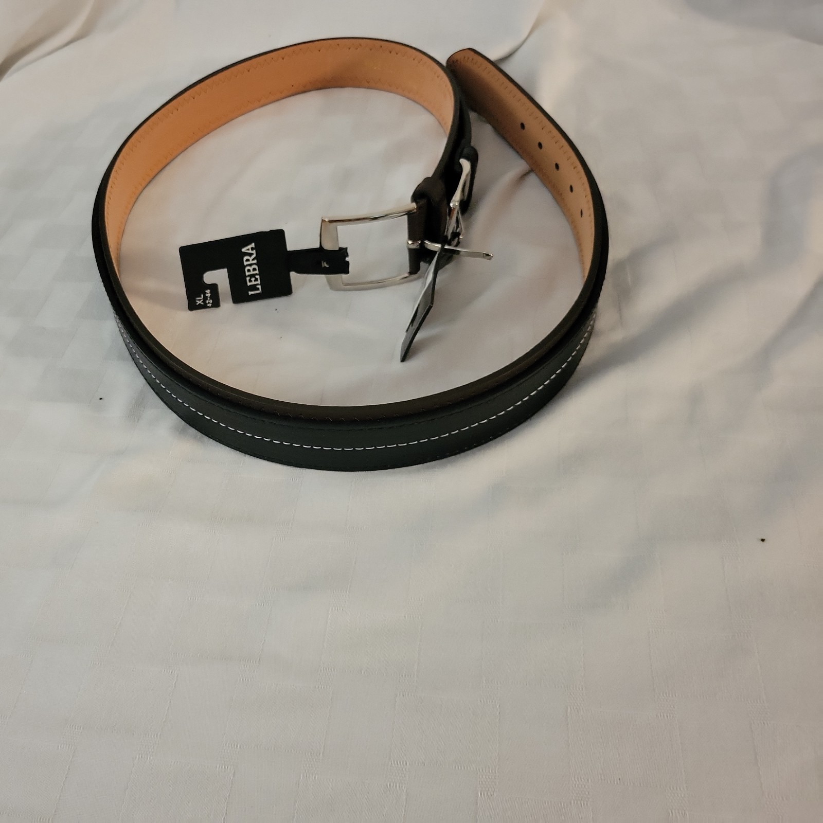 LEBRA Black and brown Genuine Leather Belts Size XL Waist, 1.5”