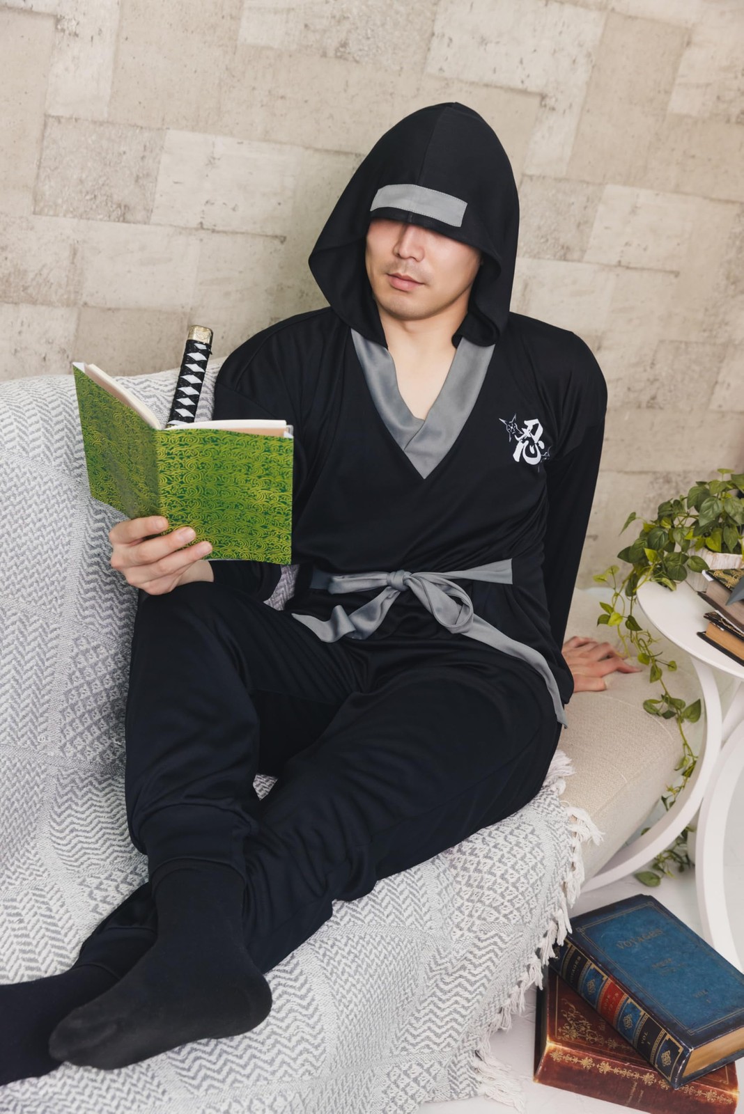 Cosplay Halloween Lounge Ninja Wear Unisex 3L Black