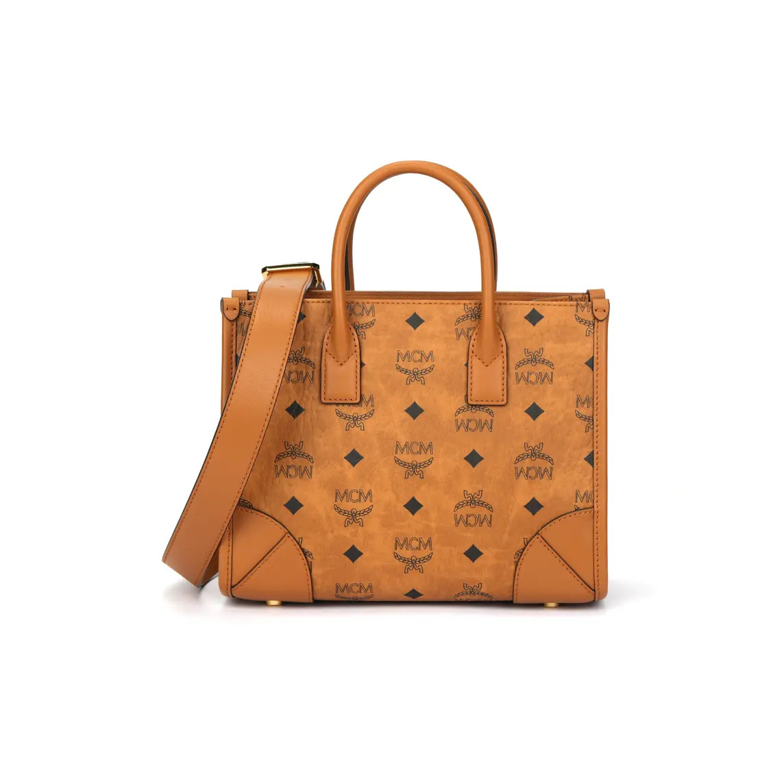 MCM Munich Tote Bag Shopping Bag Shoulder Crossbody Bag Women’s 9.4×4.3×7.4 in