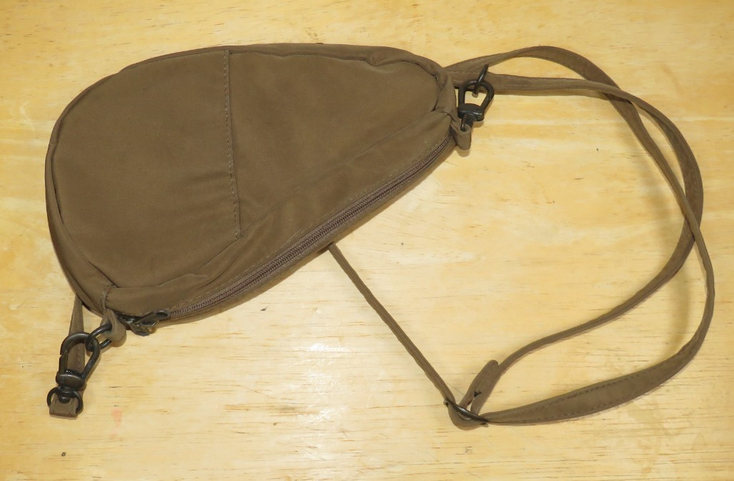 AMERIBAG 8″ Mini Baglett Brown Crescent Healthy Back Bag Sling Crossbody
