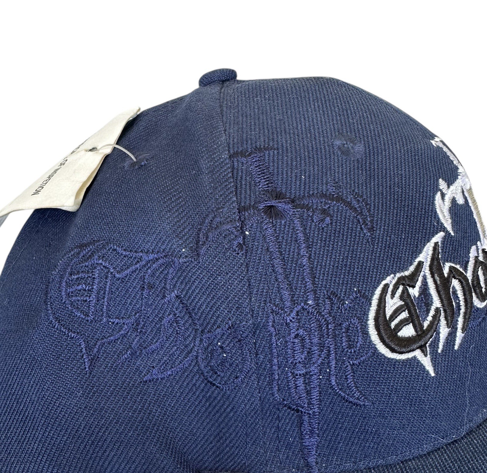 NEW West Coast Choppers Sword Blue Denim Baseball Cap Hat Motorcycle