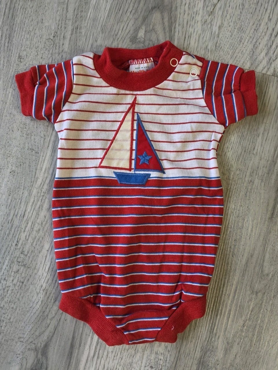 Vintage Baby Boy 6M Nautical Outfit Lot Healthtex Sailboat Tommy Hilfiger Jeans