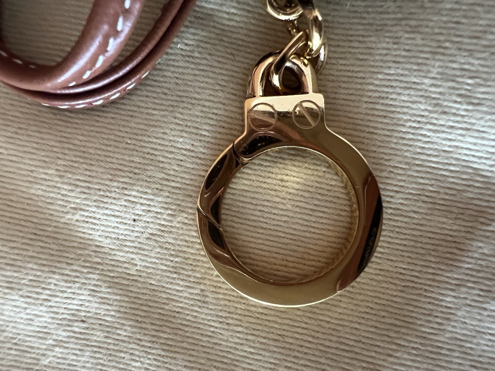 Celine Triomphe Micro Vertical Cabas Bag Charm Keychain Preloved