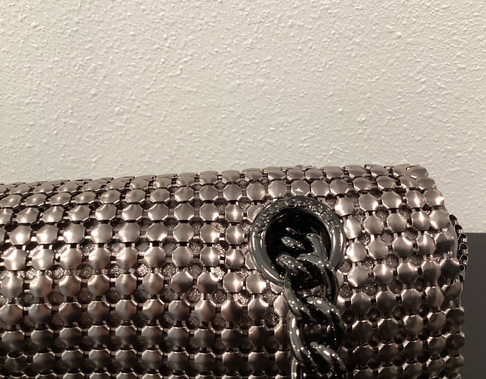 Kurt Geiger Kensington Chainmail Gunmetal 10.5″ x 6″ x 4″ Crossbody Large Eagle