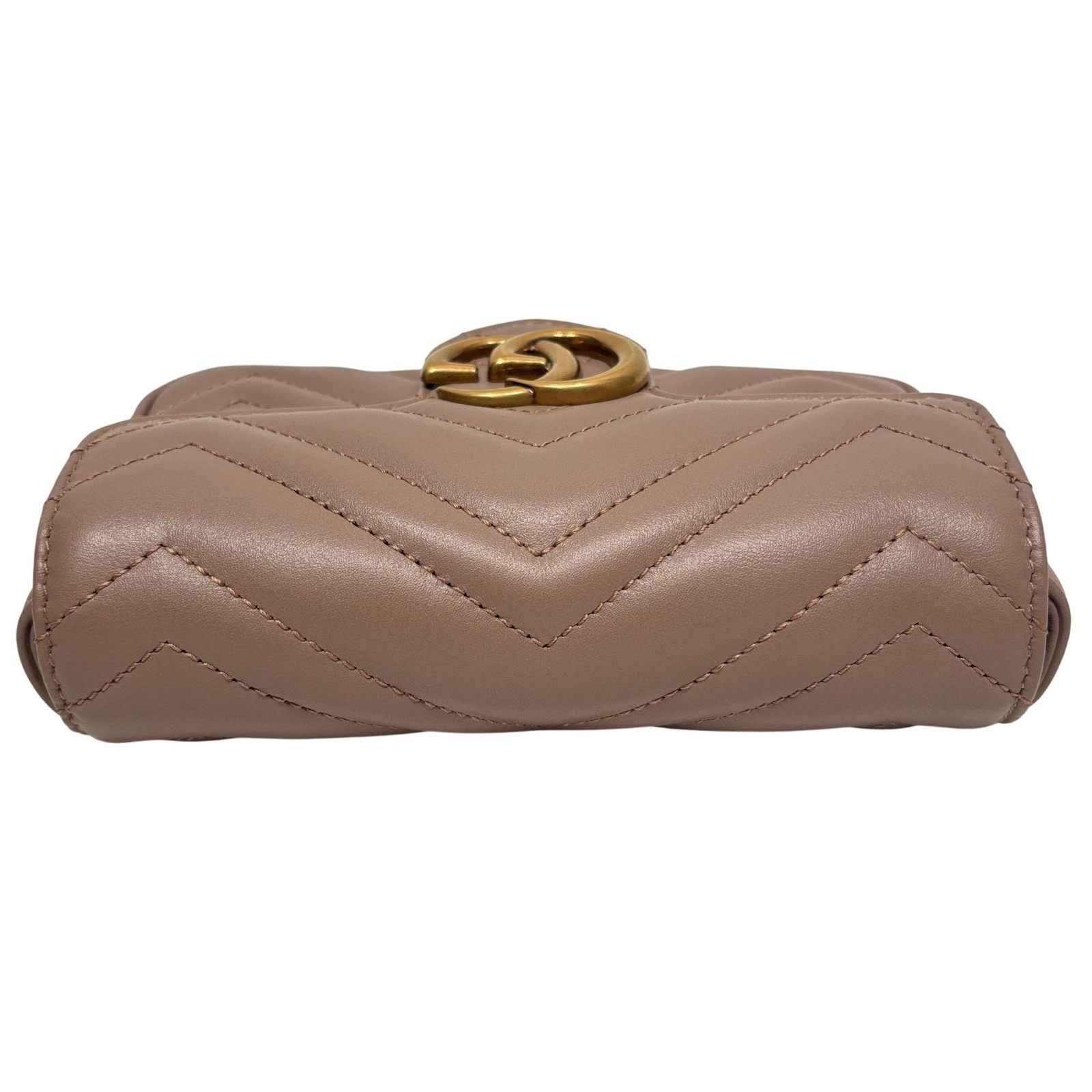 Gucci 476433 GG Marmont Matelassé Super Mini Bag – 6.75″ x 4″ x 1.75″ – 6733