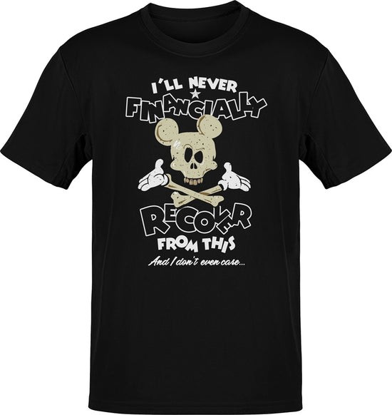 Bella Canvas I Will Never Recover Financially Theme Park Graphic T-Shirt Tee