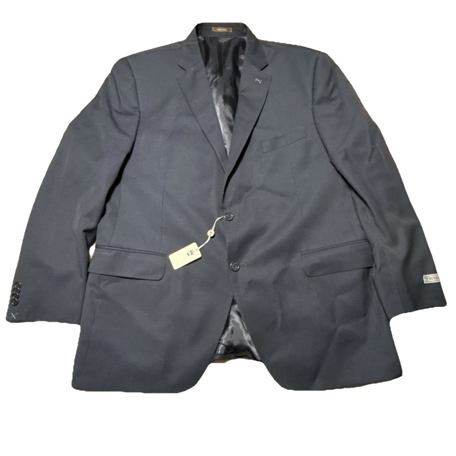 PETER MILLAR SB Flynn Mens Suit 46R /40W Navy Blue 100% Wool