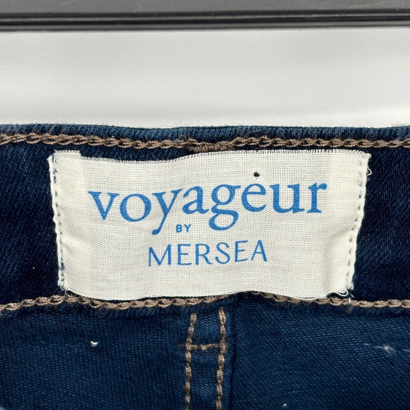Mersea Voyageur Jean Nomad Cropped Five Pocket Mid-Rise Mini Boot Size 24 NWT
