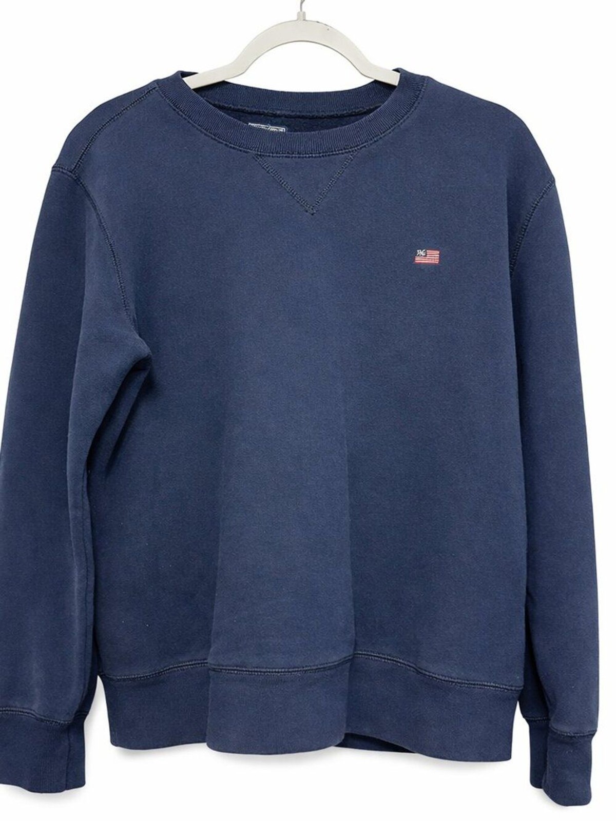 Vintage Polo Jeans Company Ralph Lauren Navy Flag Crewneck Sweatshirt | Classic