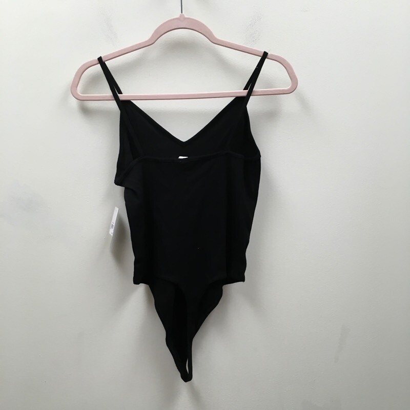 BP Womens One Piece BodySuit Black Stretch V Neck Spaghetti Strap M New Tankini
